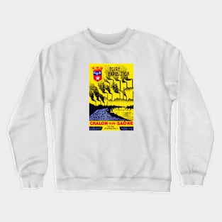 1920 Chalon-sur-Saone France Exposition Crewneck Sweatshirt